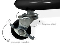 Carrellino cucina portaoggetti carrellino con ruote salvaspazio – Leo