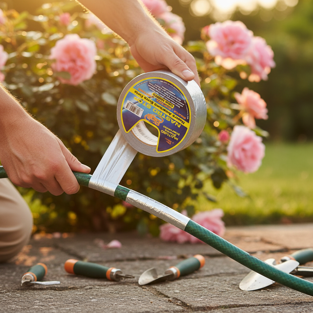 Nastro stop argento rinforzato multiuso impermeabile 25 m x 50 mm