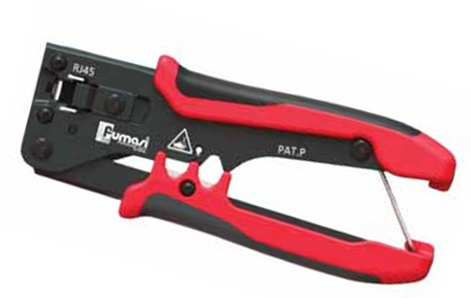 CRIMPATRICE COMPATTA TIPO "WESTERN" PER CONNETTORI RJ45 mm 160 - FUMASI