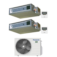 Condizionatore Dual Split Canalizzabile Panasonic 9+12 con CU-2Z41TBE R-32 Wi-Fi Optional con Comandi a Filo