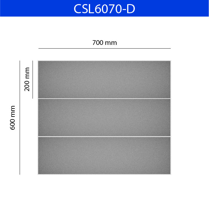 Mobile in Plexiglass trasparente 70 x 30 x 60 2 ripiani