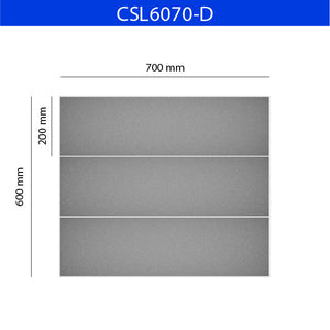 Mobile in Plexiglass trasparente 70 x 30 x 60 2 ripiani