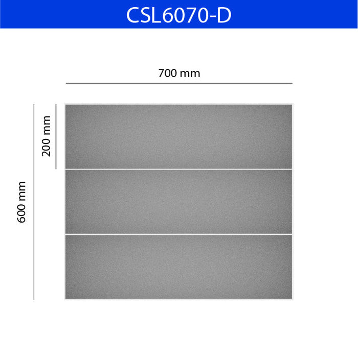 Mobile in Plexiglass trasparente 70 x 30 x 60 2 ripiani