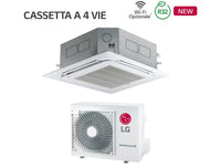 Climatizzatore Condizionatore LG Cassetta a 4 Vie Inverter 12000 Btu CT12F R-32 Wi-Fi Optional con Pannello Incluso