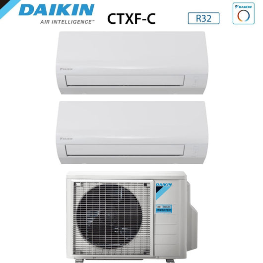 Condizionatore Daikin Dual Split Inverter serie SENSIRA 9+12 con 2MXF50A R-32 Wi-Fi Optional 9000+12000