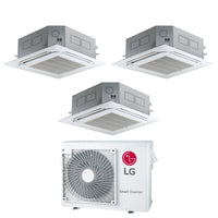 Climatizzatore Condizionatore LG Trial Split Inverter a Cassetta 12+12+12 con MU3R21 R-32 Wi-Fi Optional 12000+12000+12000 con Griglia Inclusa