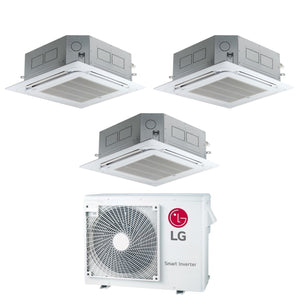 Climatizzatore Condizionatore LG Trial Split Inverter a Cassetta 12+12+12 con MU3R21 R-32 Wi-Fi Optional 12000+12000+12000 con Griglia Inclusa