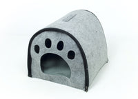 Cuccia Con Cuscino Per Animali Domestici Modello Impronte