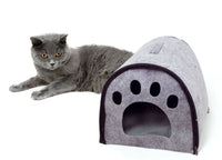 Cuccia Con Cuscino Per Animali Domestici Modello Impronte