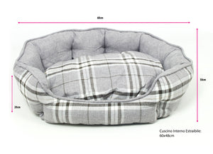 Cuccia Cane Gatto Letto Cuscino Per Animali Materasso Morbido Vari Modelli - Cuccia - Tartan