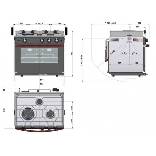 CUCINA CON FORNO/GRILL GASCOGNE