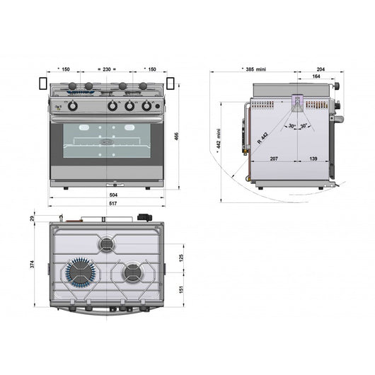 CUCINA CON FORNO/GRILL GRAND LARGE