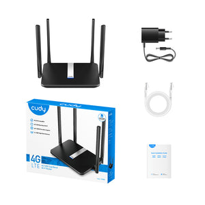 CUDY Router WiFi 4G LTE AC1200 Dual Band 4G LTE AC1200