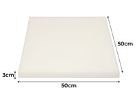 Set Imbottiture Cuscini Materassi Gomma Piuma In Varie Misure Made In Italy - 50x50 - Imbottitura