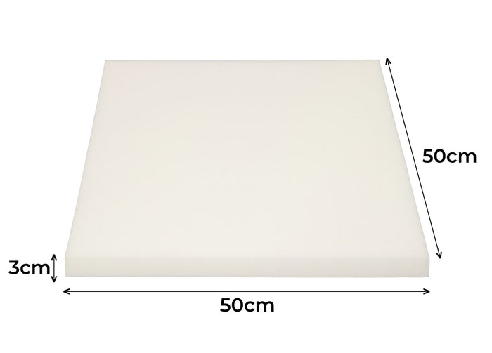 Set Imbottiture Cuscini Materassi Gomma Piuma In Varie Misure Made In Italy - 50x50 - Imbottitura