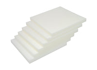 Set Imbottiture Cuscini Materassi Gomma Piuma In Varie Misure Made In Italy - 50x50 - Imbottitura