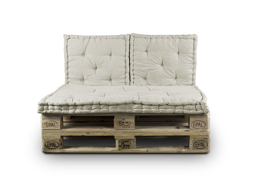 Cuscino Mattonella Per Seduta-Schienale Divani Pallet Cuscino Per Bancale - 80x120 - Beige