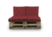 Cuscino Mattonella Per Seduta-Schienale Divani Pallet Cuscino Per Bancale - 60x60 - Bordeaux