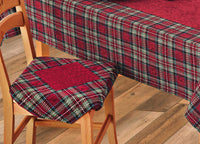 Set Cuscini Coprisedia Imbottiti Cinigliati Sfoderabili Modello Tartan Bordeaux