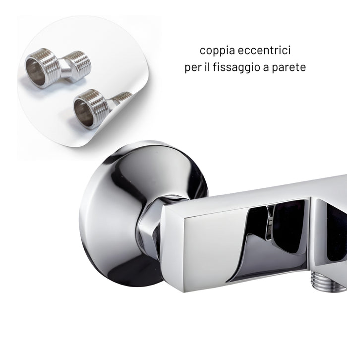 Miscelatore esterno doccia rubinetto monocomando cromato *** confezione 1
