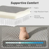 Divano Letto Moderno a U con 2 Chaise Longue e Vani Contenitore, Velluto a Coste, 282x140x86 cm, Grigio