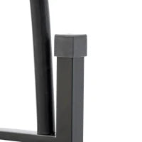 Archetto da Giardino per Piante Rampicanti e Decorazioni, Metallo Nero, 157x40x223cm