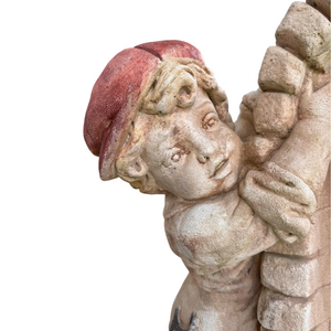 Fontana giardino calcestruzzo cemento senza rubinetto 75x35xh.91cm modello bimbo