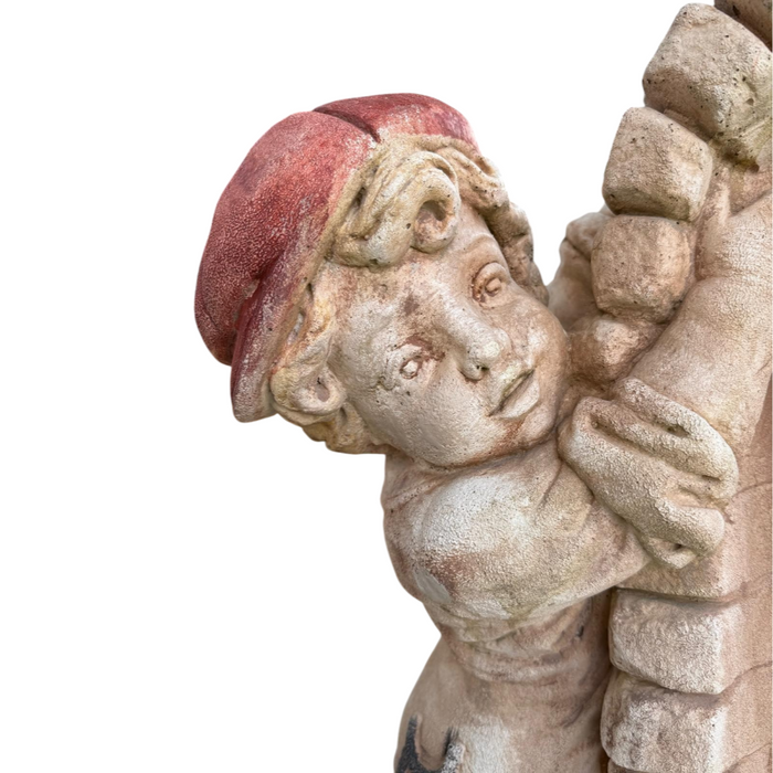 Fontana giardino calcestruzzo cemento senza rubinetto 75x35xh.91cm modello bimbo