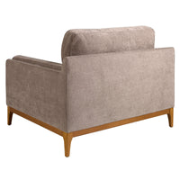 Poltrona in tessuto 123 x 103 x 90 cm colore marrone