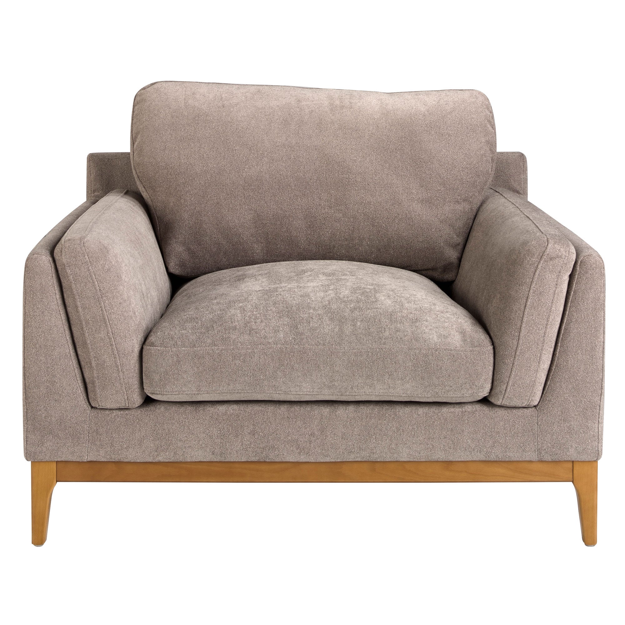 Poltrona in tessuto 123 x 103 x 90 cm colore marrone