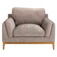 Poltrona in tessuto 123 x 103 x 90 cm colore marrone