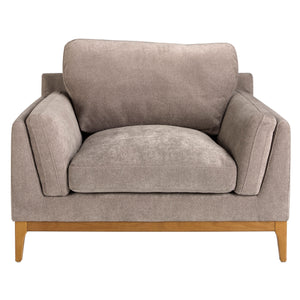 Poltrona in tessuto 123 x 103 x 90 cm colore marrone