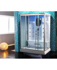 Cabina Doccia Idromassaggio 140x90cm Bagno Turco, Full Optional Sicorage Kleria