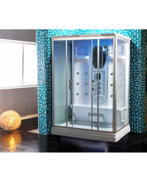 Cabina Doccia Idromassaggio 140x90cm Bagno Turco, Full Optional Sicorage Kleria