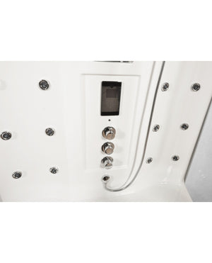 Cabina Doccia Idromassaggio 140x90cm Bagno Turco, Full Optional Sicorage Kleria