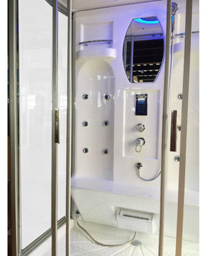 Cabina Doccia Idromassaggio 140x90cm Bagno Turco, Full Optional Sicorage Kleria