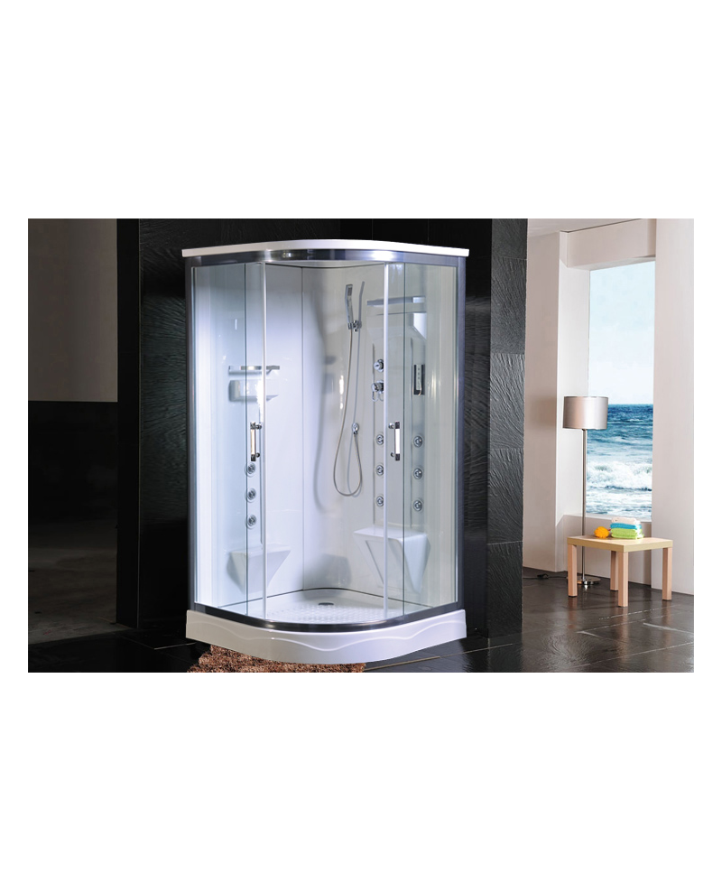 Cabina Doccia Idromassaggio Bagno Turco Full Optional 110x110cm Sicorage Blunde