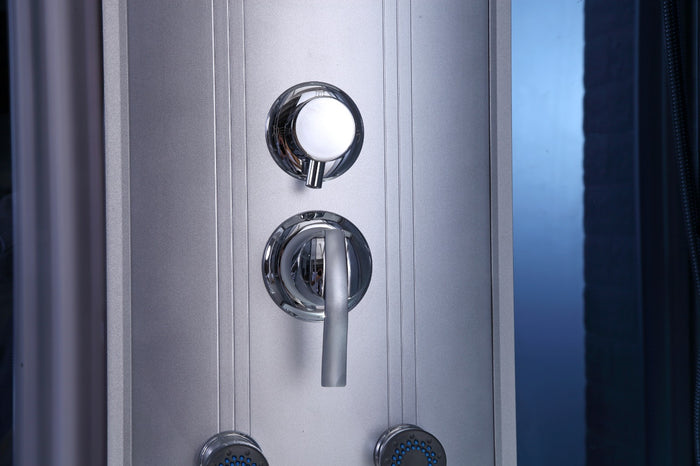 Cabina con vasca idromassaggio touch, ozonoterapia, cromoterapia, bagno turco, full optional 150x85cm Sicorage Theraf