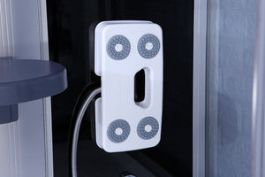 Cabina doccia idromassaggio, cromoterapia, touch screen, full 130x85cm Sicorage Myala