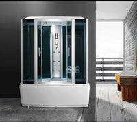 Cabina idromassaggio con vasca, cromoterapia 150x88cm full optional Sicorage Antin