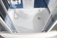 Cabina idromassaggio con vasca, cromoterapia 150x88cm full optional Sicorage Antin