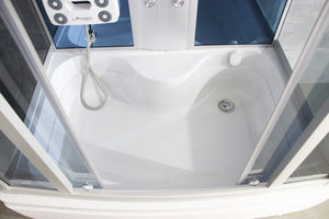 Cabina idromassaggio con vasca, cromoterapia 150x88cm full optional Sicorage Antin