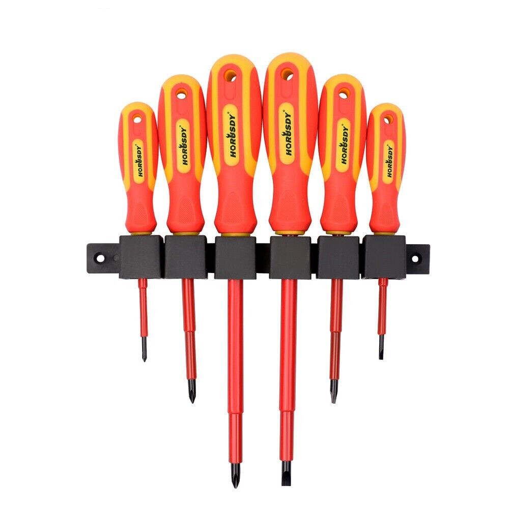 Cacciaviti Elettricista Punta Magnetica a Croce e Taglio Giraviti Isolanti