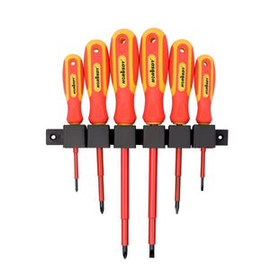 Cacciaviti Elettricista Punta Magnetica a Croce e Taglio Giraviti Isolanti