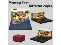 Calendario Settimanale 3D 2025 Magico Castello Luce e Supporto Decorazione Ufficio