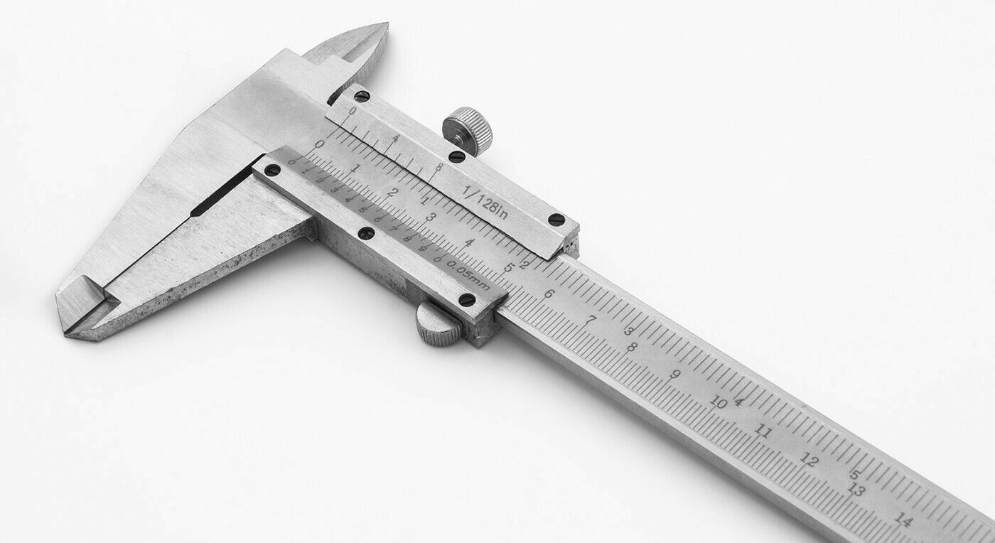 Calibro analogico precisione a corsoio in acciaio misura 0-300mm 1/20 - 0,05mm