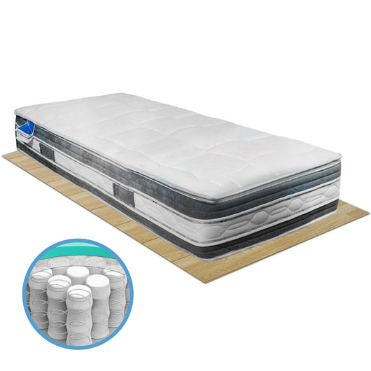 Materasso molle indipendenti e memory singolo 80x190 California H26 7 zone, sfoderabile massaggiante - Comprarredo