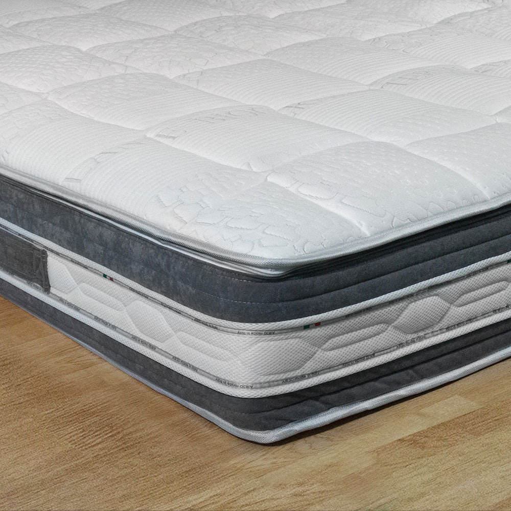 Materasso molle indipendenti e memory singolo 80x190 California H26 7 zone, sfoderabile massaggiante - Comprarredo