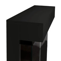 Tempo Style - Caminetto elettrico CALLIOPE Nero con cornice in legno MDF effetto fuoco reale 750 - 1.500 W