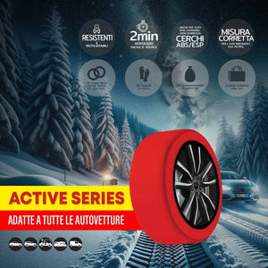 Calze Da Neve per Auto Omologate EN 16662-1 2020 Misura XS
